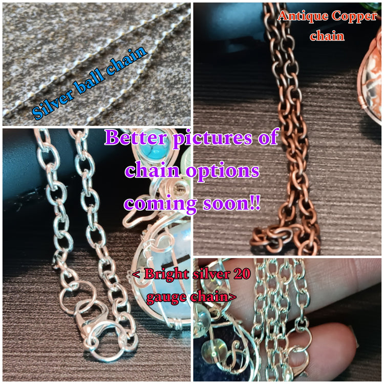 Extras: Chain, cord, earring hooks, etc...