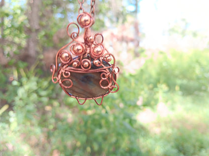 Labradorite Bubbling Cauldron Pendant