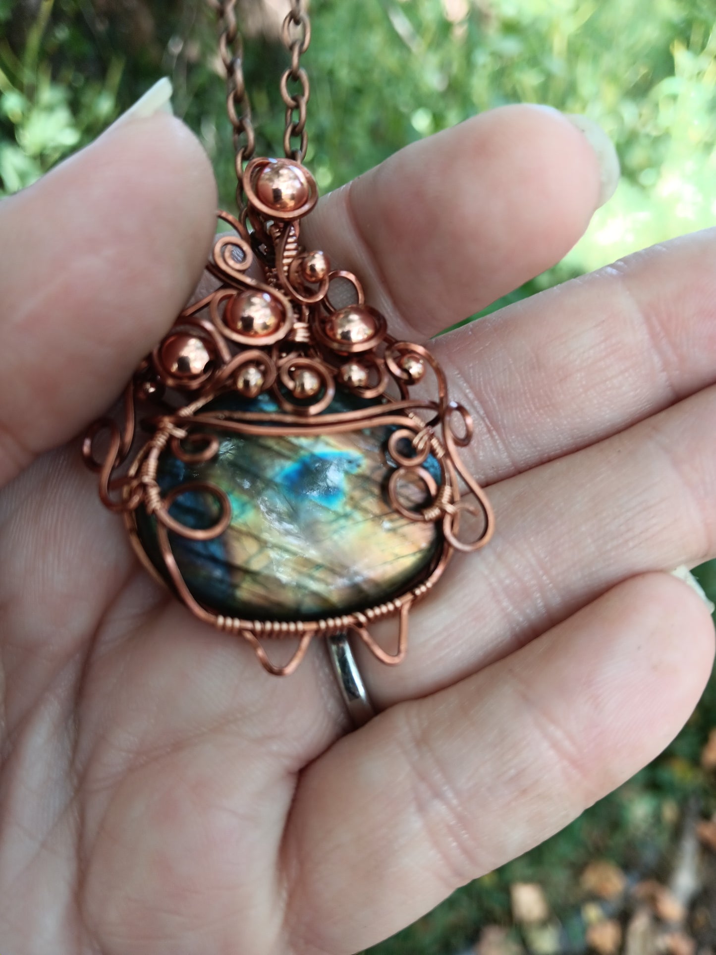 Labradorite Bubbling Cauldron Pendant