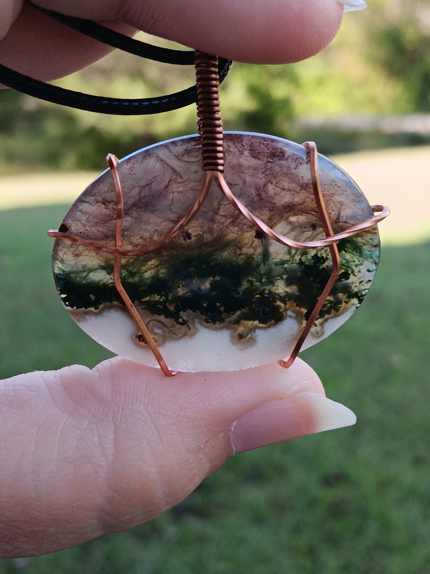 Moss Agate Pendant