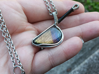 Spectrolite Knife Pendant