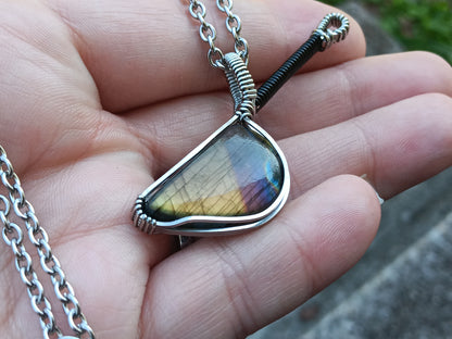 Spectrolite Knife Pendant