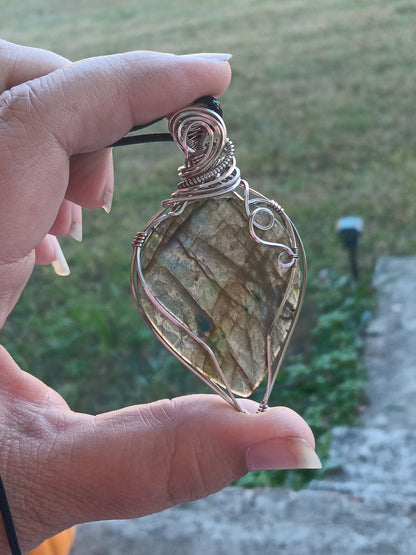 Multi Color Flash Labradorite Pendant