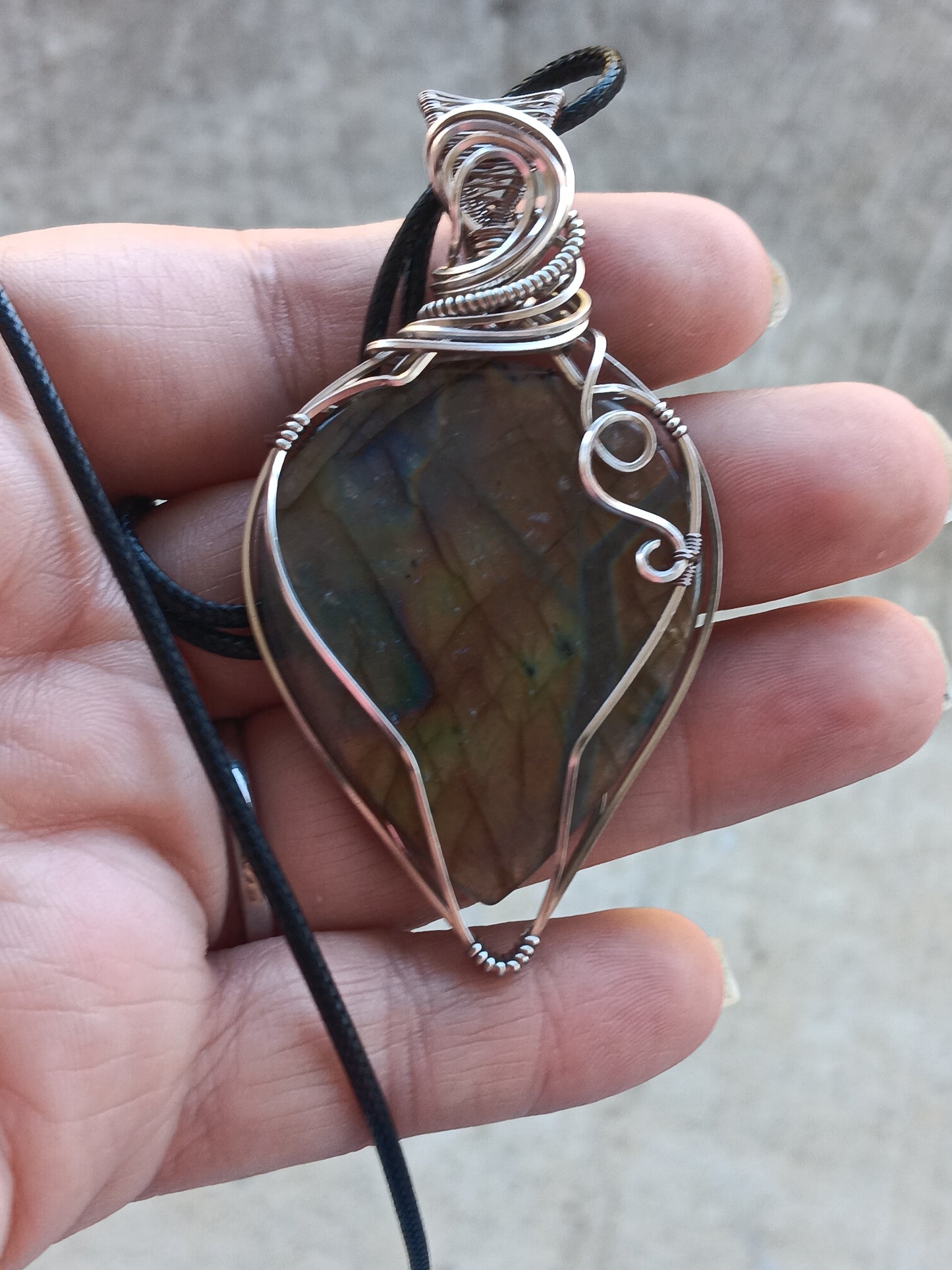 Multi Color Flash Labradorite Pendant