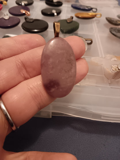 Lepiodite Simple Bail Pendant