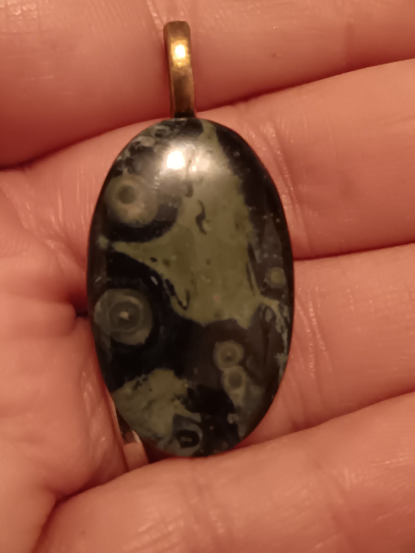 Nebula Stone Simple Bail Pendant