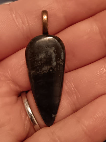 Larvikite Simple Bail Pendant