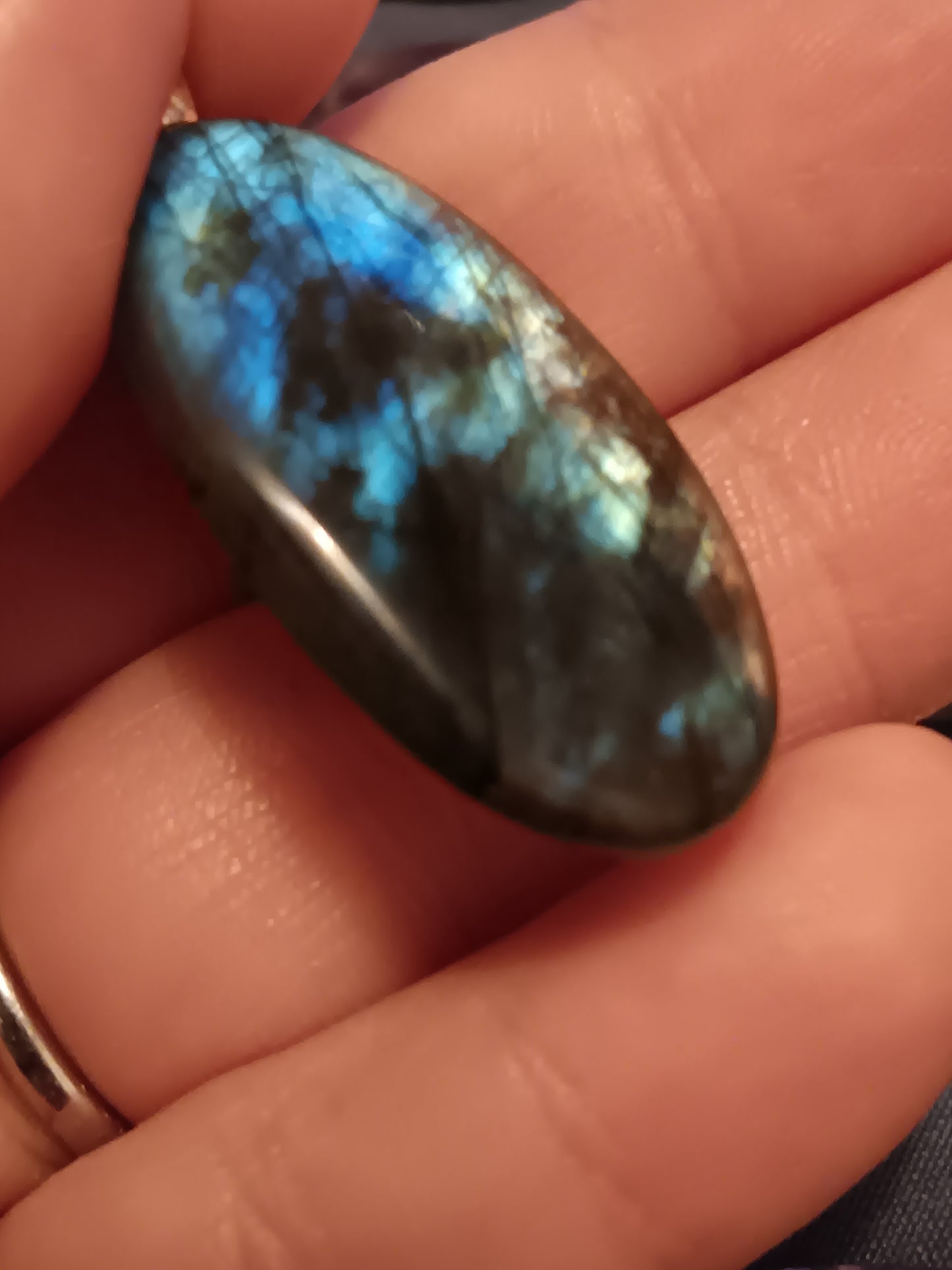 Blue Labradorite Simple Bail Pendant