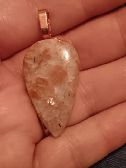 Sunstone Simple Bail Pendant