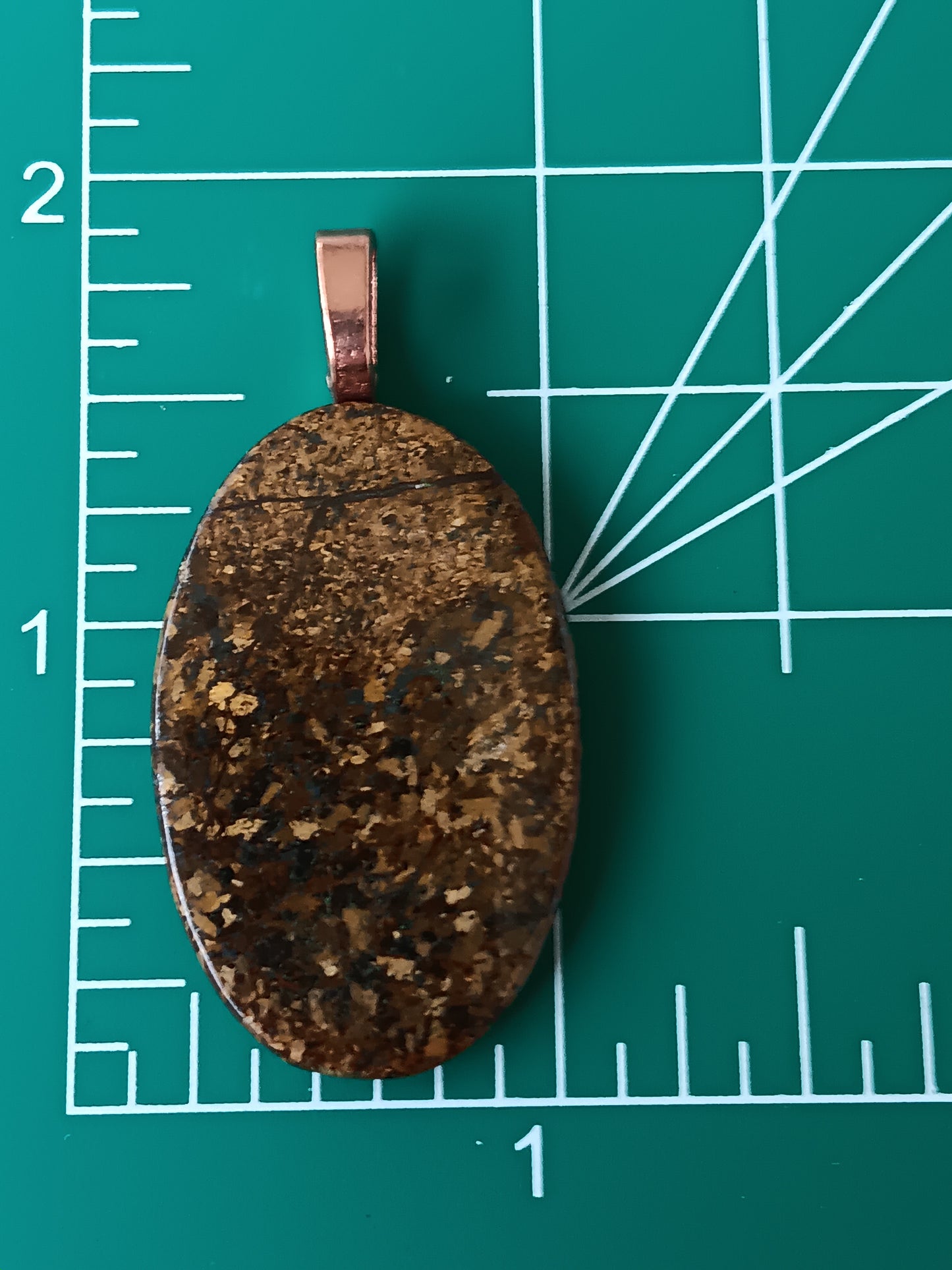 Bronzite Simple Bail Pendant