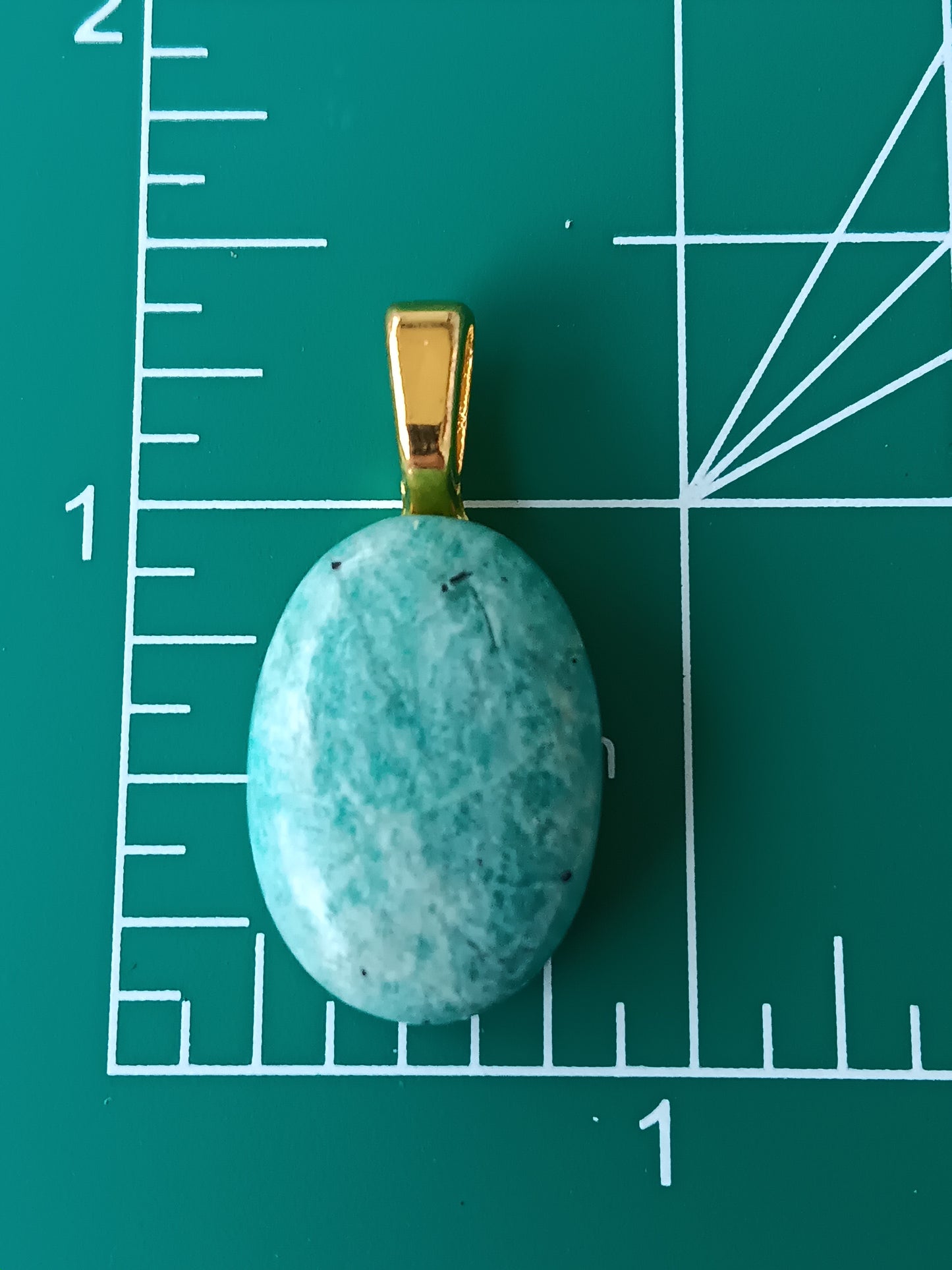 Amazonite Simple Bail Pendant