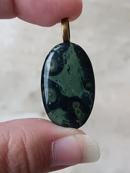 Nebula Stone Simple Bail Pendant