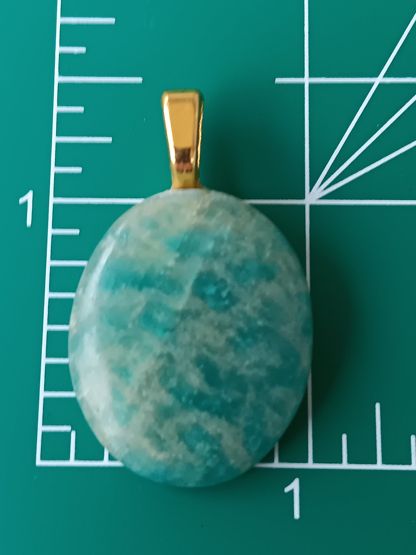 Amazonite Simple Bail Pendant