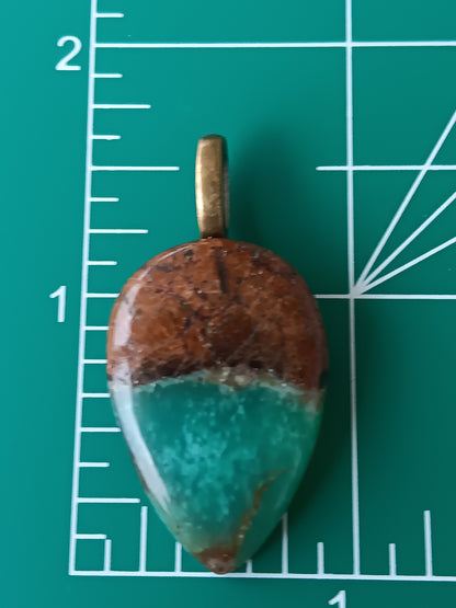 Chrysophrase Simple Bail Pendant