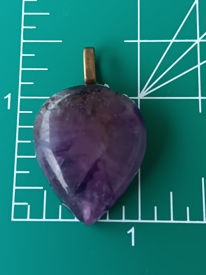 Amethyst Simple Bail Pendant