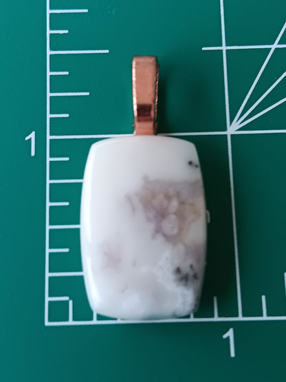 Dendritic Agate Simple Bail Pendant