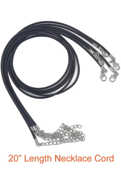 Extras: 20 Inch Black Leather Cord